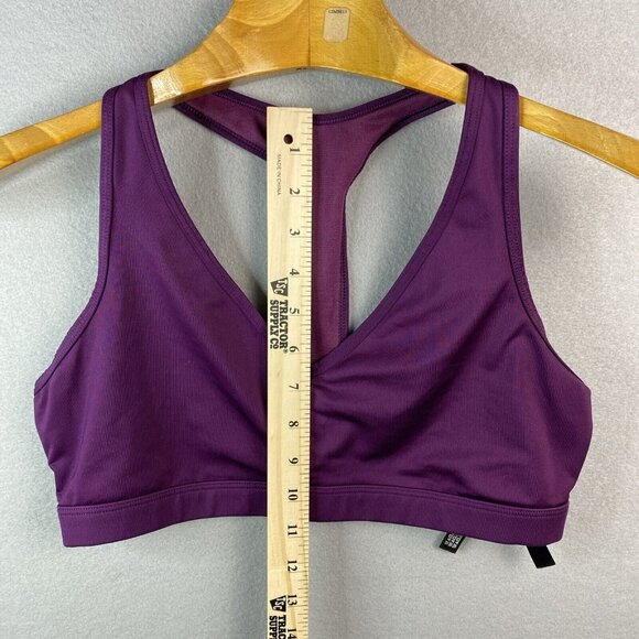 Victoria’s Secret Sport Lilac Racerback Back Sports Bra Sz L No Padding Gym Yoga - Picture 2 of 9